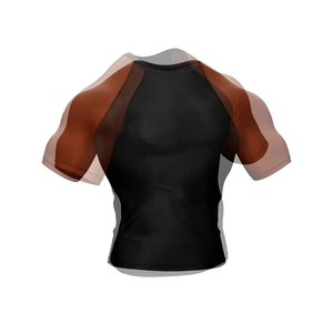 Custom T-shirt Wholesale Bjj Rash Guard Men Mma Rash Guard Short Sleeve Regular-fit Compression Jiu Jitsu Rash Guard - Product Image 6