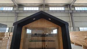 ห้องซาวน่าไม้ซีดาร์สีแดงใช้ในบ้านห้องซาวน่าบ้านอบไอน้ำการเผาไม้การออกแบบที่เป็นมิตรต่อสิ่งแวดล้อม - Product Image 6