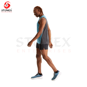 Men Gym Tank Top Quick Dry Breathable Workout Sleeveless Shirt Running Fitness <b>Vest</b> Athletic Fitness wear Custom Logo Print - Product Image 4