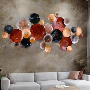 Pittura antica di grandi dimensioni a parete Design artistico set di fiori <span class=keywords><strong>mobili</strong></span> in metallo appeso a parete personalizzato - Product Image 4