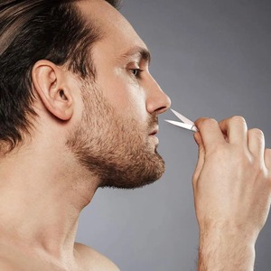 Tijeras para cejas de acero inoxidable de alta calidad Eliter, superventas, recortadora de cejas con Mango antideslizante - Product Image 4