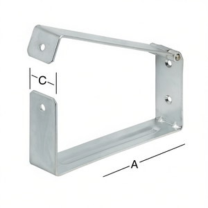 VORMANN Ladder and Tool Holder 200mm Length 90mm Height 40mm Width Pack Size 2 <b>for</b> <b>Garage</b> Shelves - Product Image 3