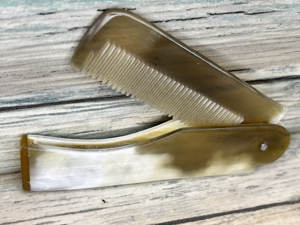 Peigne de coiffure de salon noir en corne écologique professionnelle Offre Spéciale Peigne à tête d'huile double face personnalisé - Product Image 2