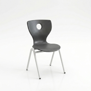 Arsu Ergonomic School <b>Chair</b> Plastic Seat Metal Frame Modern Design Solid Back Tapered Legs Single Student Commercial Adult Use - Product Image 4