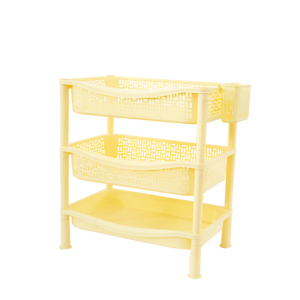 Estantes Multifuncionales Plegables y Apilables de 3 Niveles, Duraderos, de Plástico PP, Impermeables, para Cocina, Despensa, Baño, Almacenamiento de Especias - Product Image 2