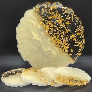 Sous-verre en résine époxy au Design Unique avec support pour la maison et l'hôtel, taille personnalisée, ensemble de sous-verres ronds de meilleure qualité pour la cuisine - Product Image 3