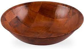 Cuenco de madera de calidad real clásica, cuenco de madera personalizado hecho a mano para ensalada y comida, utensilios de cocina - Product Image 3