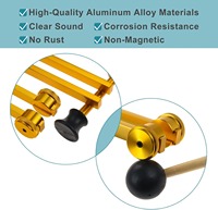 High Quality Manual Silver Stainless Steel Tuning Fork Set 128Hz 256Hz 512Hz Diagnostic Instrument Class I Chakra Hammer Storage