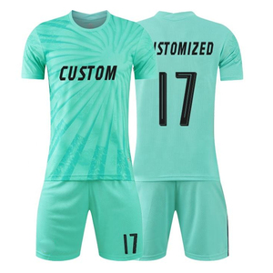 Venta al por mayor de kits de fútbol personalizados con impresión digital, kit de uniformes de fútbol para niños, conjunto de camisetas de fútbol para niños - Product Image 1