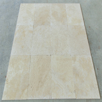 Carreau dégringolé en travertin 2023 fabriqué en turquie 1.2cm d'épaisseur ensemble de motifs extra légers décorations intérieures et extérieures murs et revêtements de sol