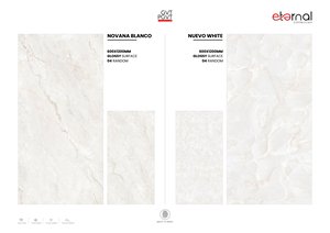 Azulejos de suelo de pared sin fin brillante de porcelana 600x1200 gran formato 24x48 azulejo pulido Premium duradero moderno diseño de calidad de exportación - Product Image 2
