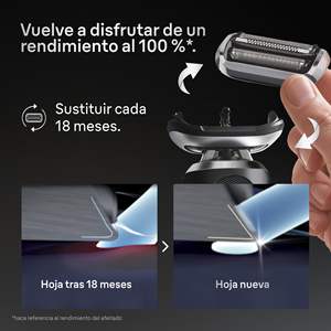 Cabezal de Repuesto para Afeitadora Eléctrica Masculina, Resistente al Agua IPX7, Compatible con Varias Generaciones de Afeitadoras, Lavable, Rotatorio, para Rostro - Product Image 3