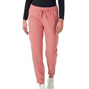 Custom <b>Women</b> Wide Leg Cotton Pants with Pockets <b>Trousers</b> Joggers Polyester Outdoor Sweatpants Pink Color <b>Elastic</b> <b>Waist</b> <b>Trousers</b> - Product Image 1