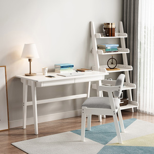 High End Simple Style <b>Solid</b> <b>Wood</b> <b>Desk</b> Contemporary Student Laptop Table Workspace Furniture Supplier - Product Image 1