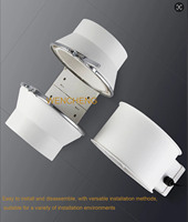 Ventilateur centrifuge en ligne 4'' avec pales en plastique, moteur EC, pour ventilation domestique, hydroponie, montage mural ou fenêtre, 30W 225CFM