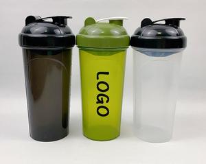Vente en gros Mélangeurs de sport d'entraînement anti-fuite sans BPA Shakers de bouteilles d'eau Logo personnalisé <span class=keywords><strong>Shaker</strong></span> de protéines de fitness Gym - Product Image 1