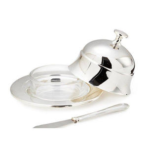 Plat à beurre rond, plat à beurre de style européen, plat à fruits couvert, plat à fruits secs haut de gamme, plat à collation décontracté pour la maison - Product Image 4