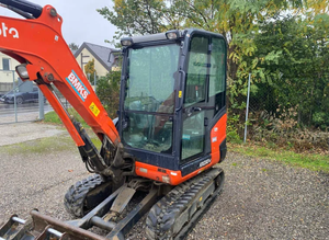 Miniexcavadora Kubota KX030-4 de 2.9 toneladas con 3 cucharones, retroexcavadora hidráulica, excavadora de cadenas para construcción agrícola en venta - Product Image 3