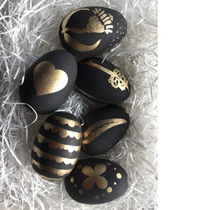 ของตกแต่งไข่อีสเตอร์และไข่คริสต์มาสทำจากไม้ดีไซน์โบราณมาใหม่ - Product Image 3