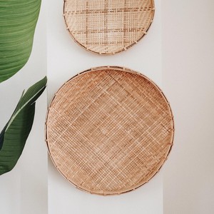 TienPhong vente en gros 2025 panier plat rond en bambou Nako tissé à la main pour cuisine salle à manger chambre usage intérieur - Product Image 5
