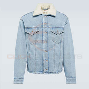 Vêtements décontractés Veste en jean slim pour hommes Grande taille de haute qualité en stock disponible Veste en jean pour hommes - Product Image 6