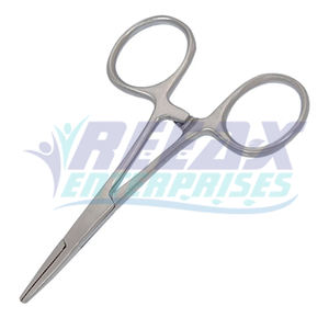 REEAX ENTERPRISES Pinces chirurgicales en acier inoxydable de 4 pouces Impression de logo personnalisé Bonne vente Instruments chirurgicaux à base droite - Product Image 1