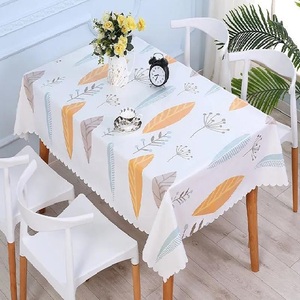 Comprobado diseño personalizado Impresión de logotipo rectángulo 100% algodón orgánico comedor de Casa de mejor precio de tela de mesa precio directo de fábrica - Product Image 3