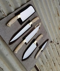 Juego de cuchillos de cocina de acero D2 de 5 piezas hechos a mano, hermosos cuchillos de Chef con hoja de acero inoxidable, regalo perfecto para ella - Product Image 5