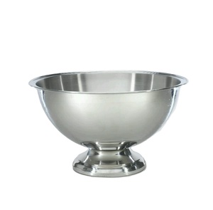 Refroidisseur de vin de forme ronde de bols de glace de Champagne d'acier inoxydable standard idéal pour l'usage professionnel et à la maison de barre - Product Image 5