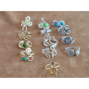 Fashionable Gold and Silver Plated <b>Rings</b> with Colorful Stones for Resale - Product Image 1