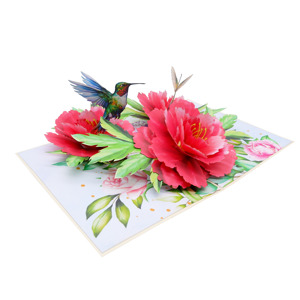 Vendeur chaud 3D Pop up carte conception personnalisée artisanat Vietnam fleur thème papier artisanat pour la fête des mères haut tendance cadeau artisanat - Product Image 1