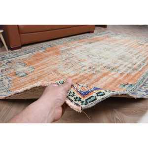 Alfombra Turca Vintage de 5.6x9.5 pies, Alfombra Grande, Alfombra de Lana Naranja - Product Image 4