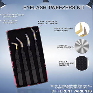 Pinzas para Pestañas de Acero Inoxidable de Alta Calidad con Logotipo Personalizado - Punta Redondeada de Larga Duración, Precio al por Mayor - Product Image 5