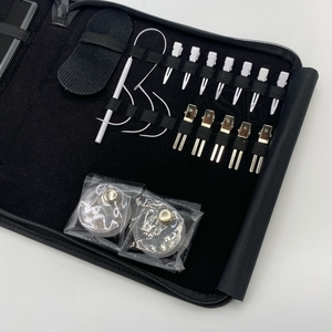 Venta al por mayor Kit de Herramientas de Extensión de Cabello Blanco Mate Micro Cuentas Alicates Tijeras de Corte de Cabello para Hilos de Algodón de Velcro Inoxidable - Product Image 6