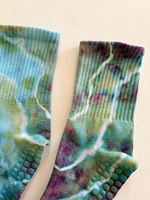 Calcetines Antideslizantes de Silicona para Mujer, Calcetines Deportivos Personalizados con Agarre, Calcetines de Pilates con Diseño Tie Dye