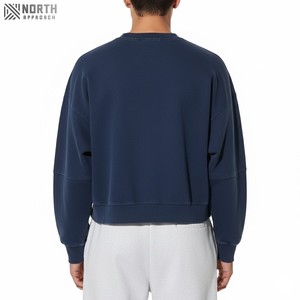 New Style Women Oversized <b>Top</b> Wholesale <b>Crop</b> Loose Half Zip Up Turn-down Collar Sweatshirts For Women Cotton Sweatshirt Branded - Product Image 6