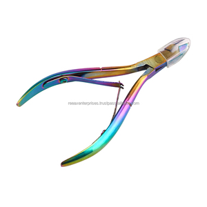 Coupe-cuticules en acier inoxydable arc-en-ciel pour ongles et orteils REEAX ENTERPRISES Modèle RE-101-14 avec option de logo personnalisé - Product Image 2