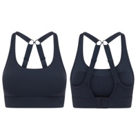 Soutien-gorge de sport sans couture pour femme, à maintien élevé, avec bretelles croisées et imprimé frontal, idéal pour le yoga et la gym, personnalisable avec logo, fabriqué en Chine.