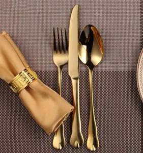 Ensemble de couverts de style oriental et artisanal vintage de concepteur d'arrivée fraîche couverts durables pour les événements de Noël de mariage - Product Image 2