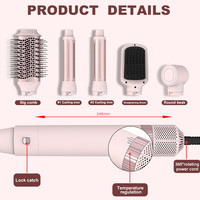 Nouvelle brosse à air chaud professionnelle, sèche-cheveux volumateur en une seule étape, alimentation électrique, nouvelle vente en gros, ensemble 5 en 1