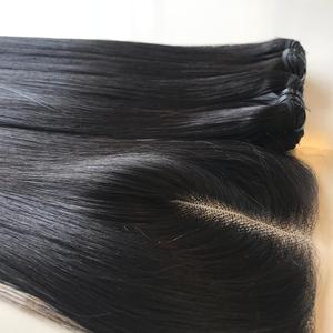 Bundles courts Prix de cheveux vietnamiens bon marché au Nigeria Bundles de cheveux humains vierges droits à double tirage Trame de génie - Product Image 3