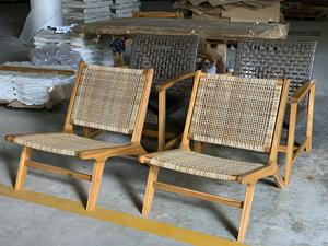 Silla moderna para jardín de té al aire libre, muebles de mimbre al por mayor de estilo vietnamita que combinan madera para sala de estar, patio, Hotel - Product Image 5