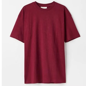 Unisex T Shirt Wholesale Custom Private Label 100% Cotton Anti-Wrinkle O-Neck <b>Short</b> <b>Sleeve</b> Solid Regular Fit with Logo Printing - Product Image 4