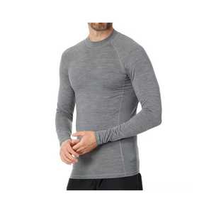 Rashguard unisexe de haute qualité à manches longues, respirant, écologique, à séchage rapide, en polyester/coton, pour les sports nautiques - Product Image 1