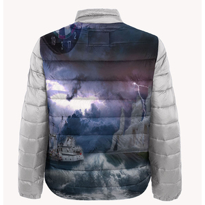 Chaqueta acolchada de plumón para hombre con LOGOTIPO personalizado 2023 de alta calidad, chaquetas acolchadas de gran tamaño lisas de gran tamaño para invierno - Product Image 6