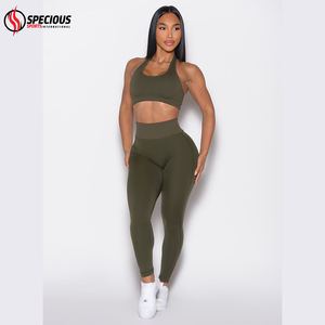 Custom Logo Solid High Elastic Waist Butt Lift V <b>Shape</b> Back Yoga <b>Leggings</b> Breathable Four-Way Stretch Women - Product Image 5