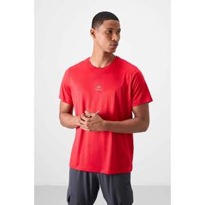 Camiseta Deportiva Tommylife para Hombre, Cuello Redondo, Corte Estándar, Secado Rápido, Poliéster, Color Rojo, para Entrenamiento y Gimnasio - Product Image 6