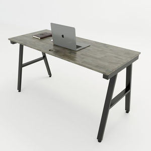 SFAC001 Simple <b>Computer</b> <b>Desk</b> High Quality Rubberwood with Iron A-Frame Legs - Product Image 4