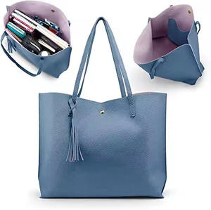 2024 2025 femmes grand sac fourre-tout en cuir épaule-sacs à main mode dames sacs à main-cartable sac fourre-tout chez Qasaab Gloves Company - Product Image 2