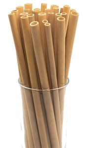 Pajitas de bambú biodegradables calientes a granel ecológicas y compostables para té de burbujas - Product Image 3
